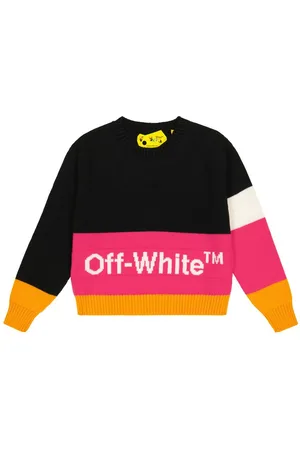 OFF-WHITE Logo colorblocked wool sweater