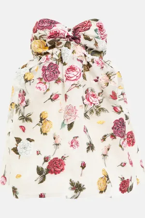 Oscar de la Renta Floral fil coupÃ© minidress