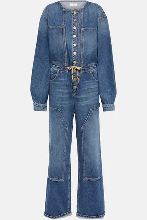 ULLA JOHNSON Stevie wide-leg denim jumpsuit