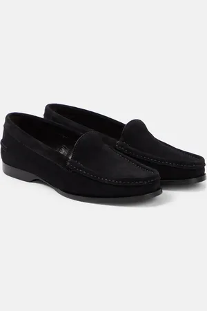 The Row Ruth suede loafers