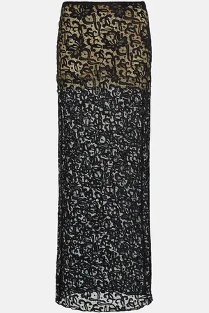ROTATE Natasja lace maxi skirt
