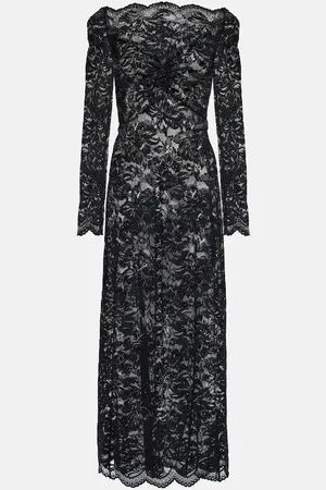 Paco rabanne Floral lace maxi dress