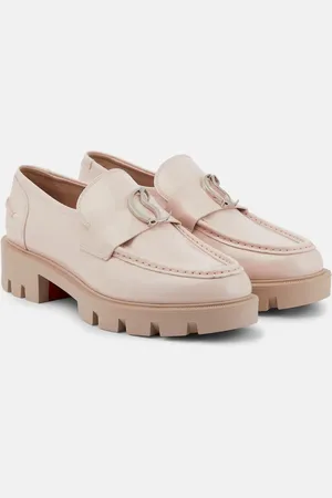 Christian Louboutin CL Moc Lug patent leather loafers