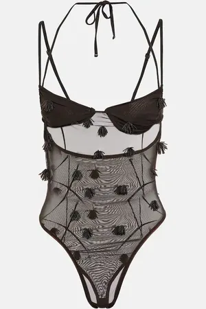 Jacquemus AppliquÃ© mesh bodysuit