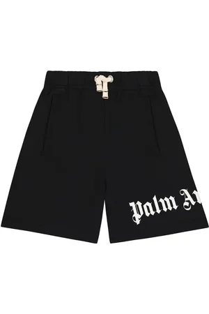 Palm Angels Logo cotton jersey shorts