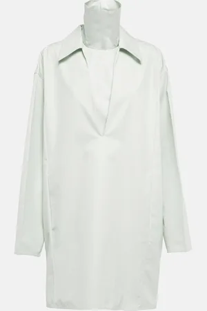Jil Sander V-neck cotton minidress