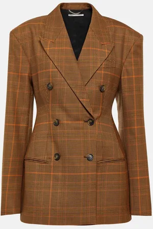 Stella McCartney Checked virgin wool blazer