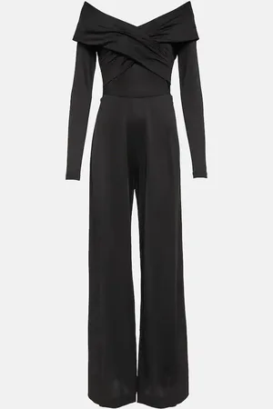 Diane von Furstenberg Lucien jersey off-shoulder jumpsuit