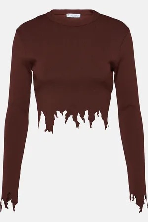 J.W.Anderson Distressed crop top