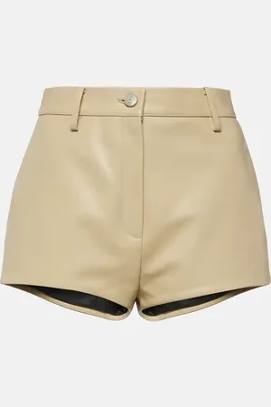 MAGDA BUTRYM High-rise leather shorts