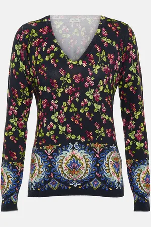 Etro Printed silk-blend sweaters