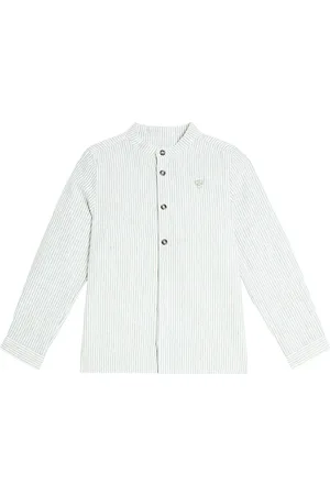 Tartine Et Chocolat Striped cotton and linen shirt