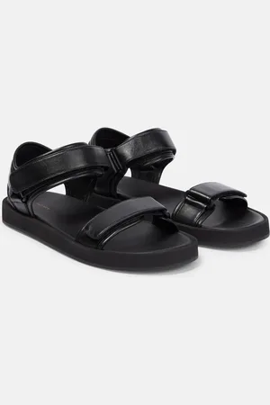 The Row Hook and Loop leather sandals