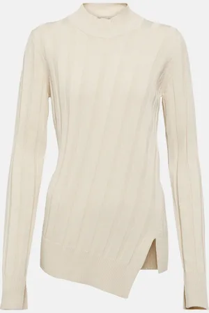 Stella McCartney Asymmetric ribbed-knit sweater