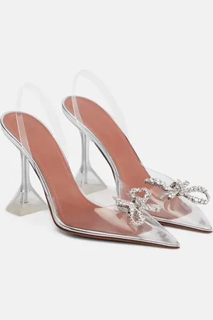 Amina Muaddi Rosie embellished PVC pumps