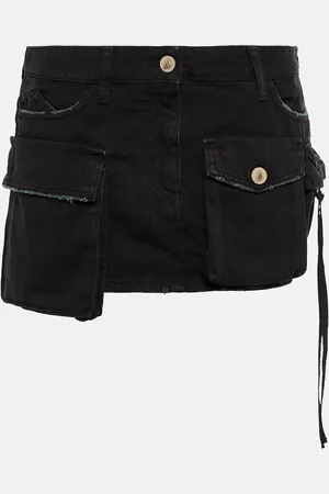 The Attico Fay denim mini skirt
