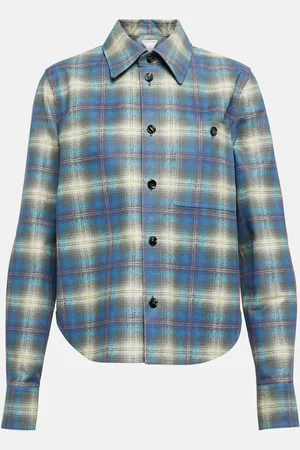 Bottega Veneta Checked leather shirt