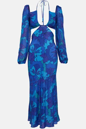 RIXO London Kamilla printed georgette maxi dress