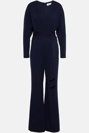 Diane von Furstenberg Marilou belted jersey jumpsuit