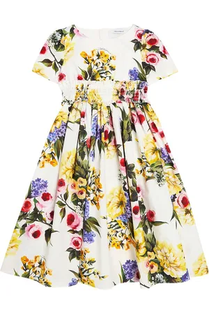 Dolce & Gabbana Floral printed cotton poplin dress