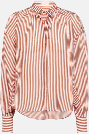 Brunello Cucinelli Striped cotton-blend shirt