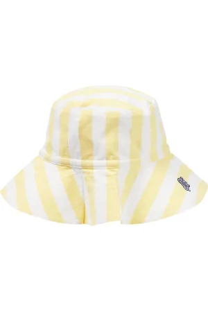 Vilebrequin Embroidered striped cotton sun hat