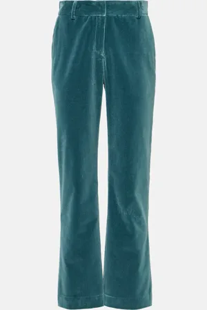 La DoubleJ 24/7 cotton velvet flared pants