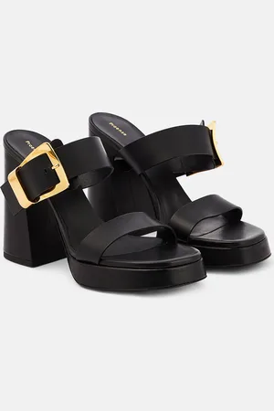 Proenza Schouler Buckle Slide leather platform mules
