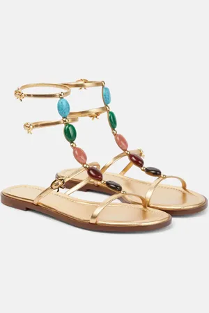 Gianvito Rossi Shanti embellished leather sandals