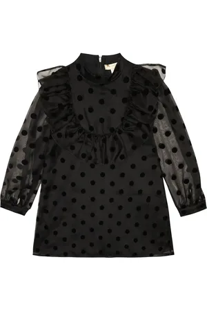 Stella McCartney Polka-dot ruffle-trimmed silk dress