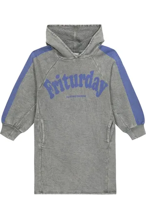 Bobo Choses Printed jersey hoodie dress
