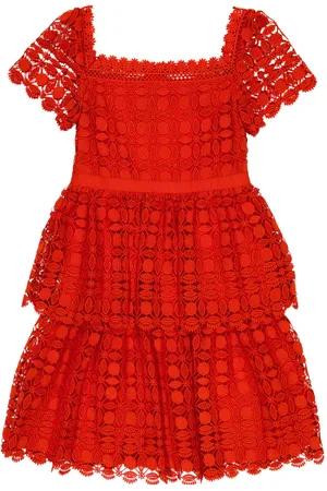 Self-Portrait Lace tiered dress