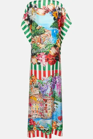 Dolce & Gabbana Portofino printed silk twill kaftan