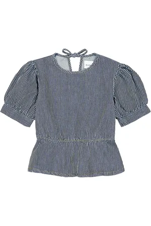 The New Society Ventura striped denim top