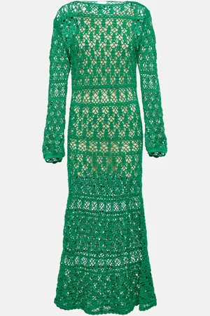 ANNA KOSTUROVA Crochet cotton maxi dress