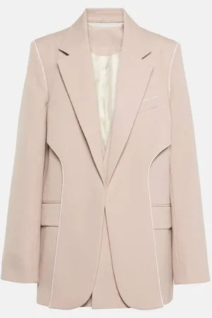 Victoria Beckham Asymmetric wool-blend blazer