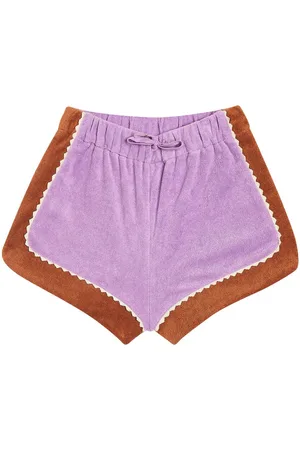 ZIMMERMANN August colorblocked terry shorts