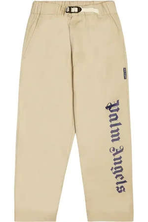 Palm Angels Logo cotton drill pants