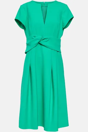 Oscar de la Renta Wool-blend midi dress