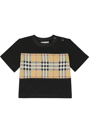 Burberry Checked cotton T-shirt