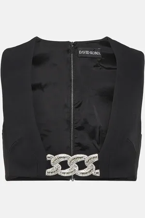 DAVID KOMA Embellished bra top