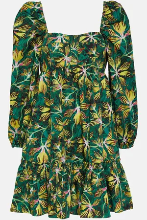ULLA JOHNSON Alita floral cotton minidress