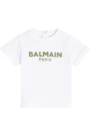 Balmain Baby logo cotton jersey T-shirt