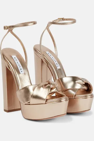 Aquazzura Olie 140 leather platform sandals