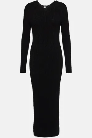 Totême Ribbed-knit wool-blend maxi dress