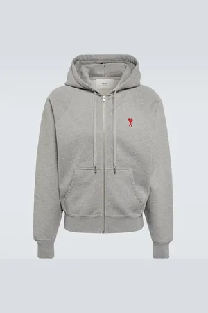 Ami Ami De CÅur cotton jersey zip-up hoodie