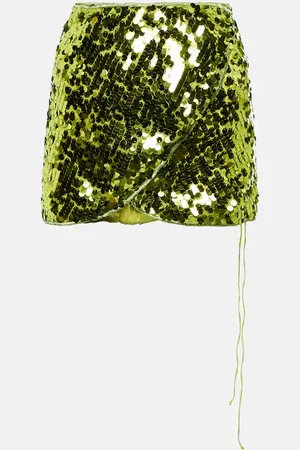 Oseree OsÃ©ree Sequin-embellished miniskirt