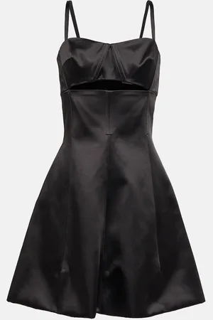 Patou A-line cotton-blend minidress