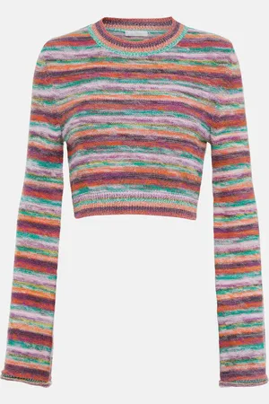 Chloé ChloÃ© Striped wool and cashmere top
