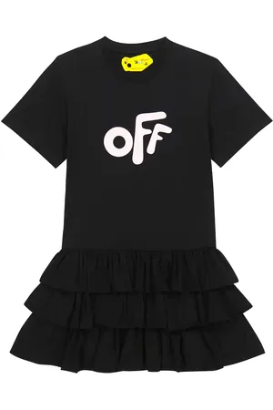 OFF-WHITE Printed cotton T-shirt dress